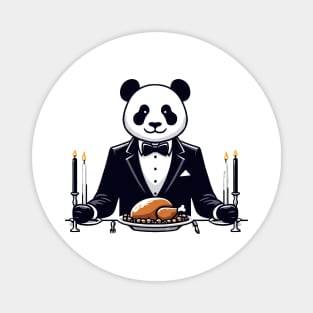 Happy Thanksgiving Giant Panda Magnet